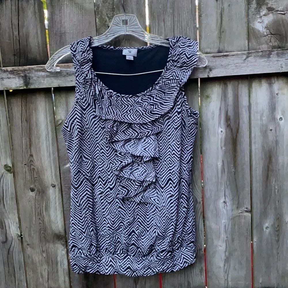 Worthington Ruffle tank top sz. S